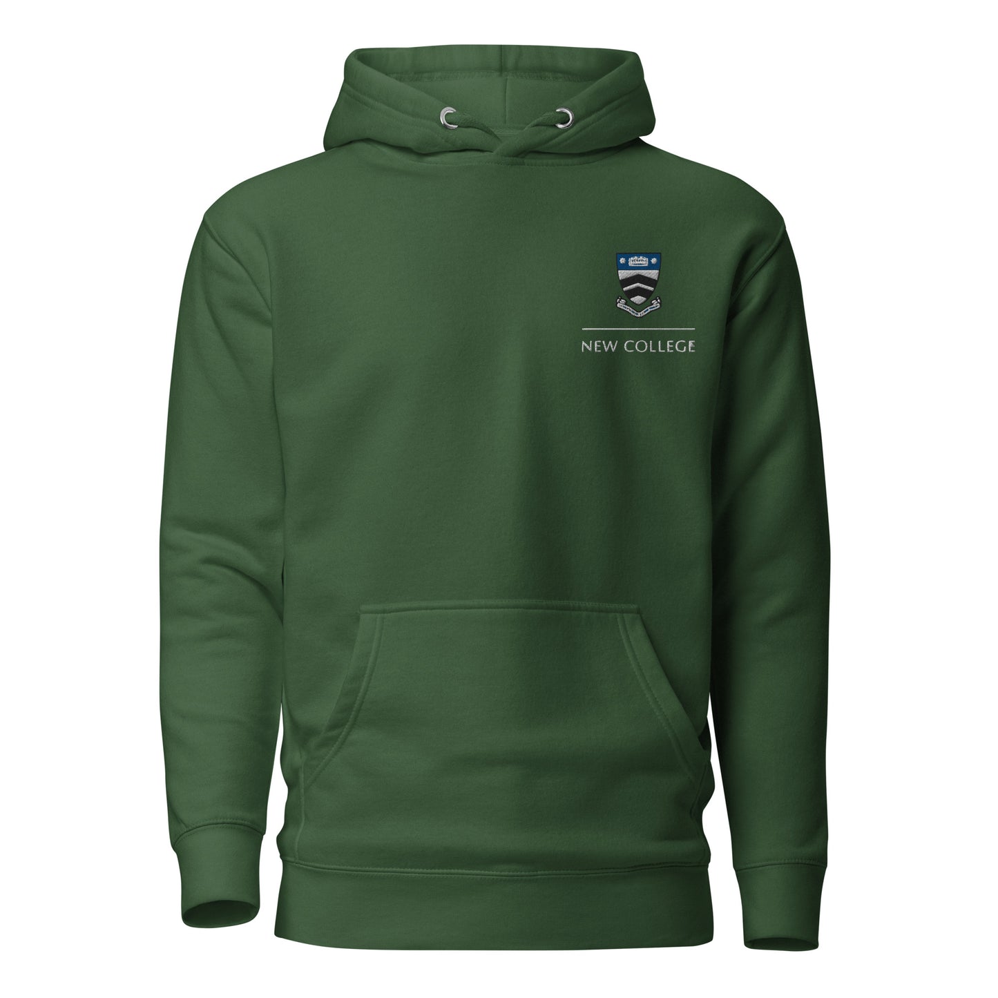 New College Embroidered Premium Hoodie