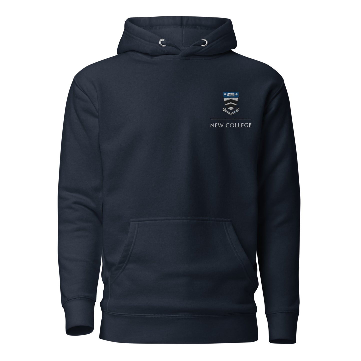 New College Embroidered Premium Hoodie