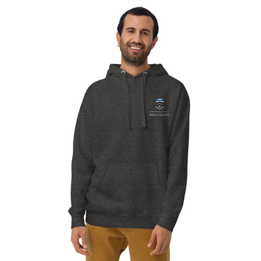 New College Embroidered Premium Hoodie